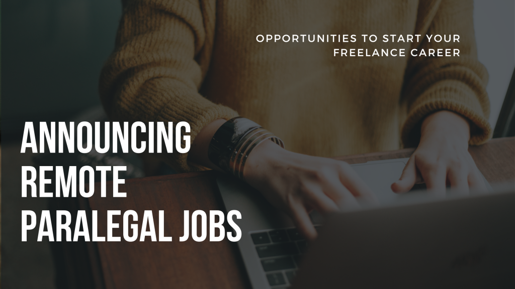 Remote Paralegal Jobs